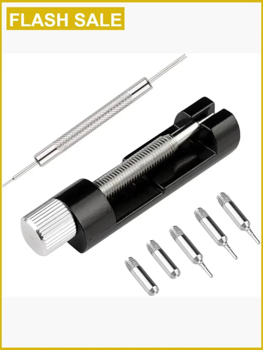 Watch Link Removal Kit with Pin Punches and Extra Needles for Strap Sizing